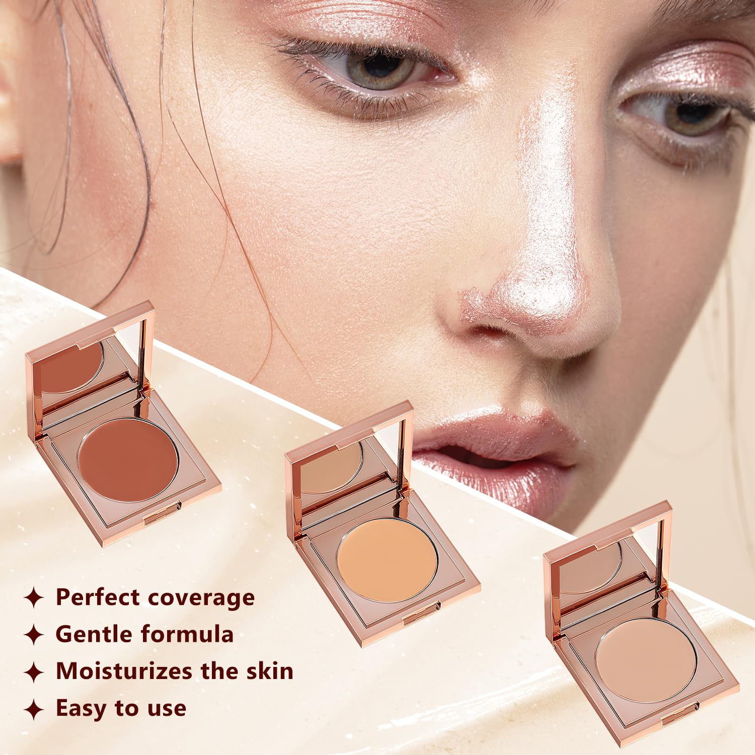 Correcteur Anti-Cernes Couvrance Naturelle pour Contour des Yeux