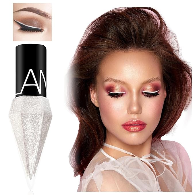 Eyeliner Liquide Waterproof à Effet Perlé pour un Trait Précis