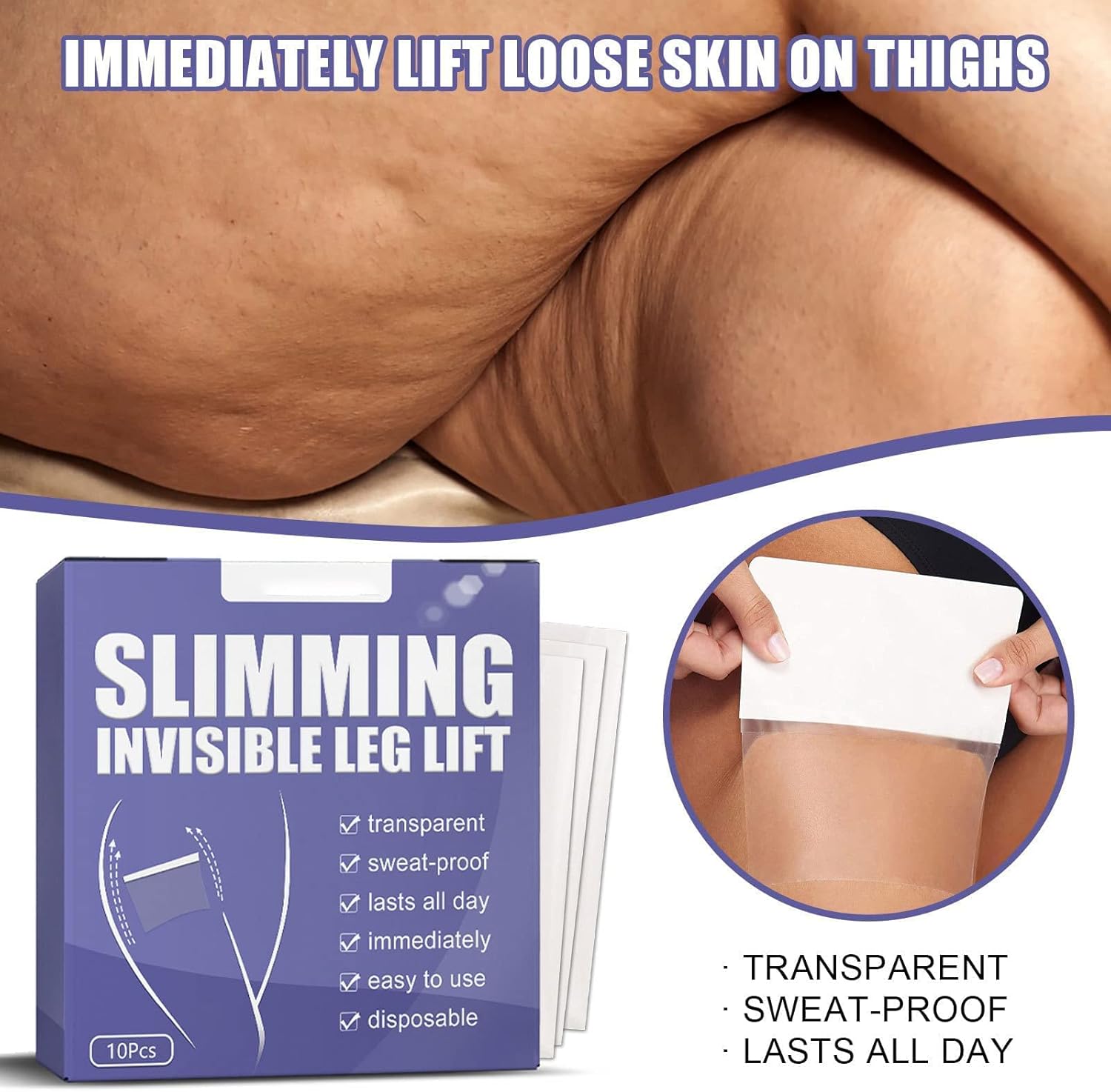 InvisiTight™ – Patchs invisibles pour un raffermissement de la peau immédiat et efficace [1 + 1 Gratuit]