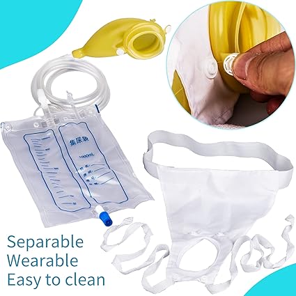 Poche Urinaire Réutilisable Étanche avec Récepteur en Silicone