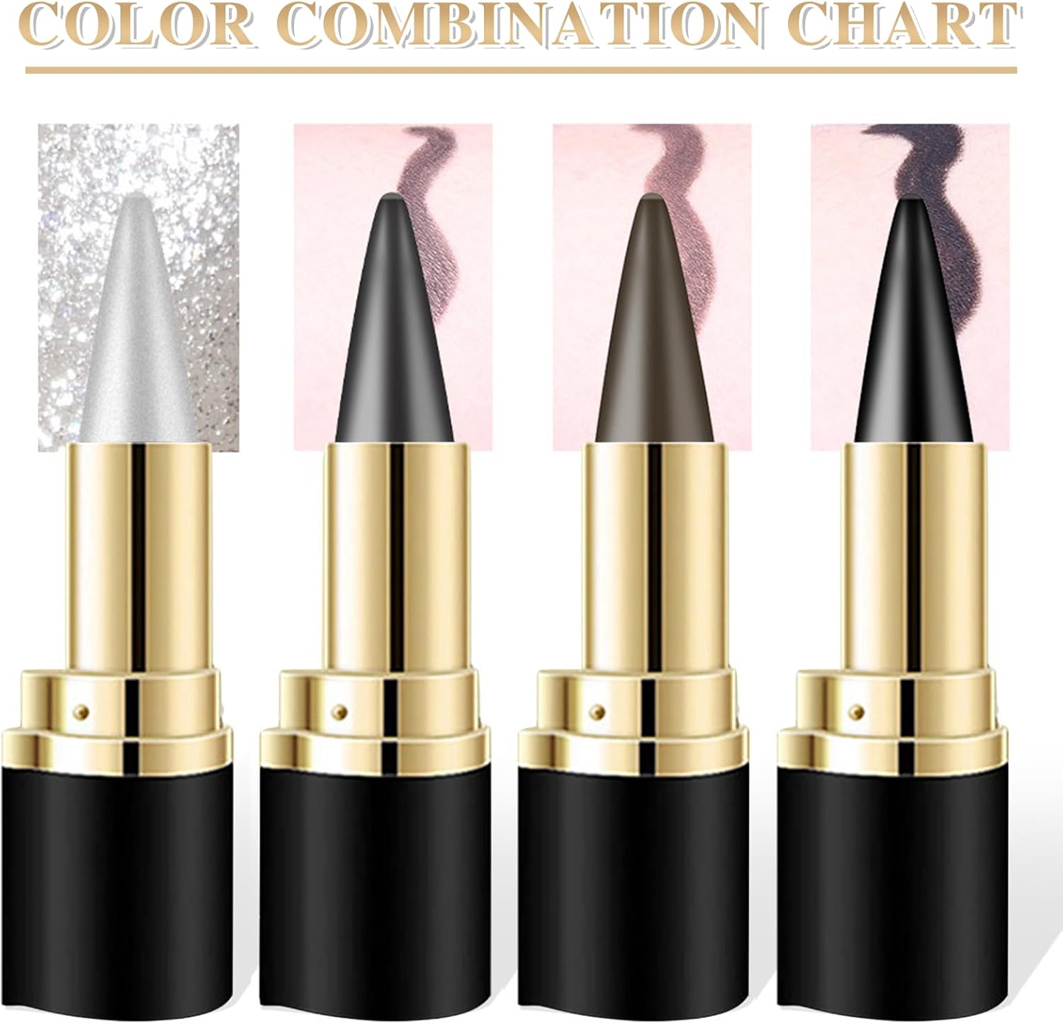 Eyeliner Crémeux Noir Waterproof pour Trait Précis et Longue Tenue