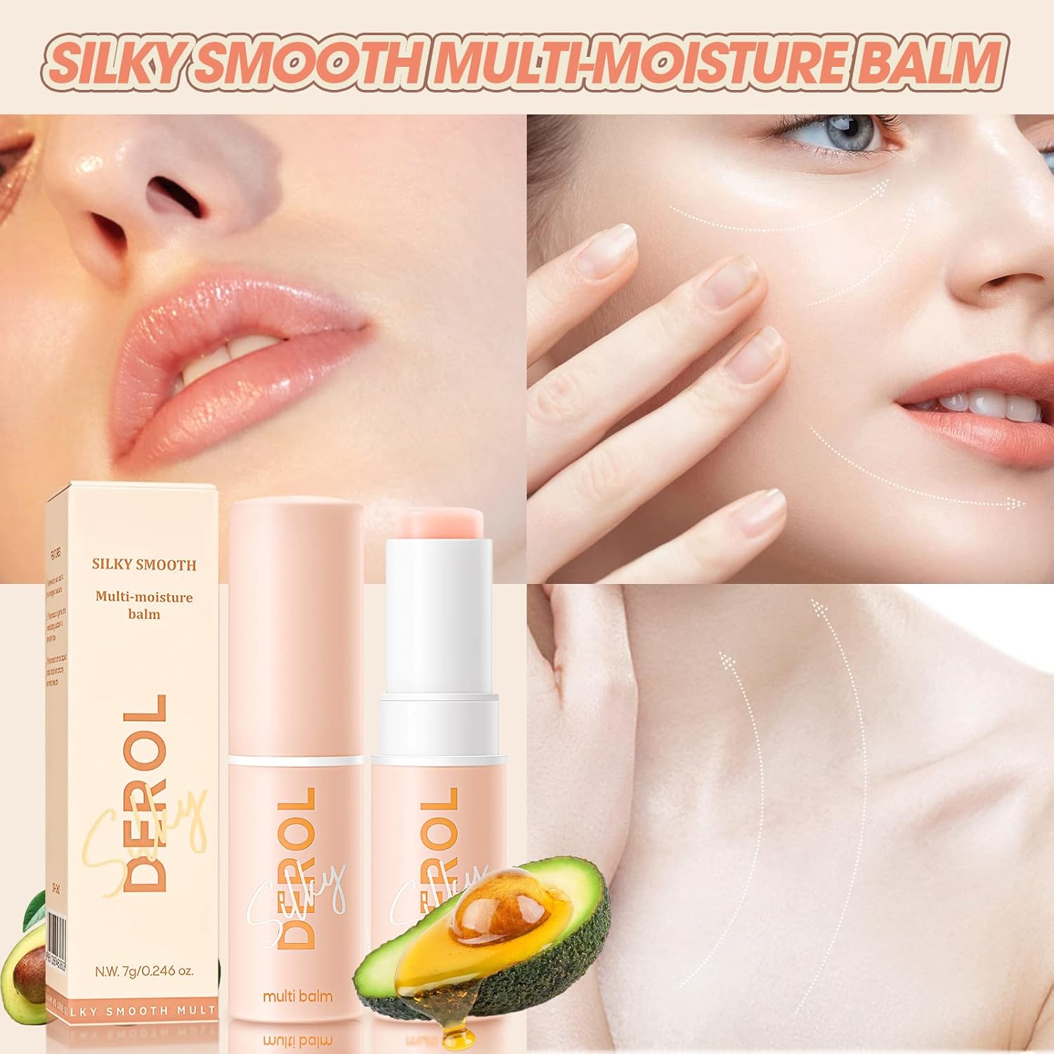 Baume Visage Nourrissant aux Huiles Naturelles pour Peaux Sèches et Ridules