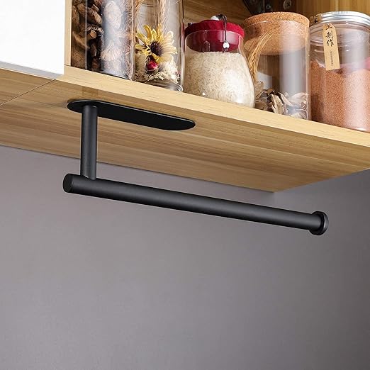 Support mural pour essuie-tout en acier inoxydable – sans perçage