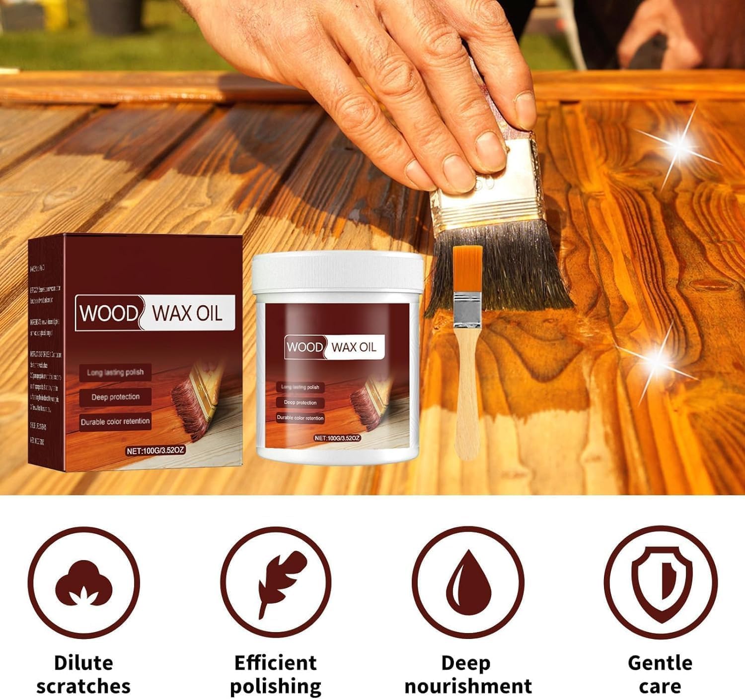 WoodWax™ – Protège votre bois et apporte une brillance éclatante et durable [1 + 1 Gratuit]