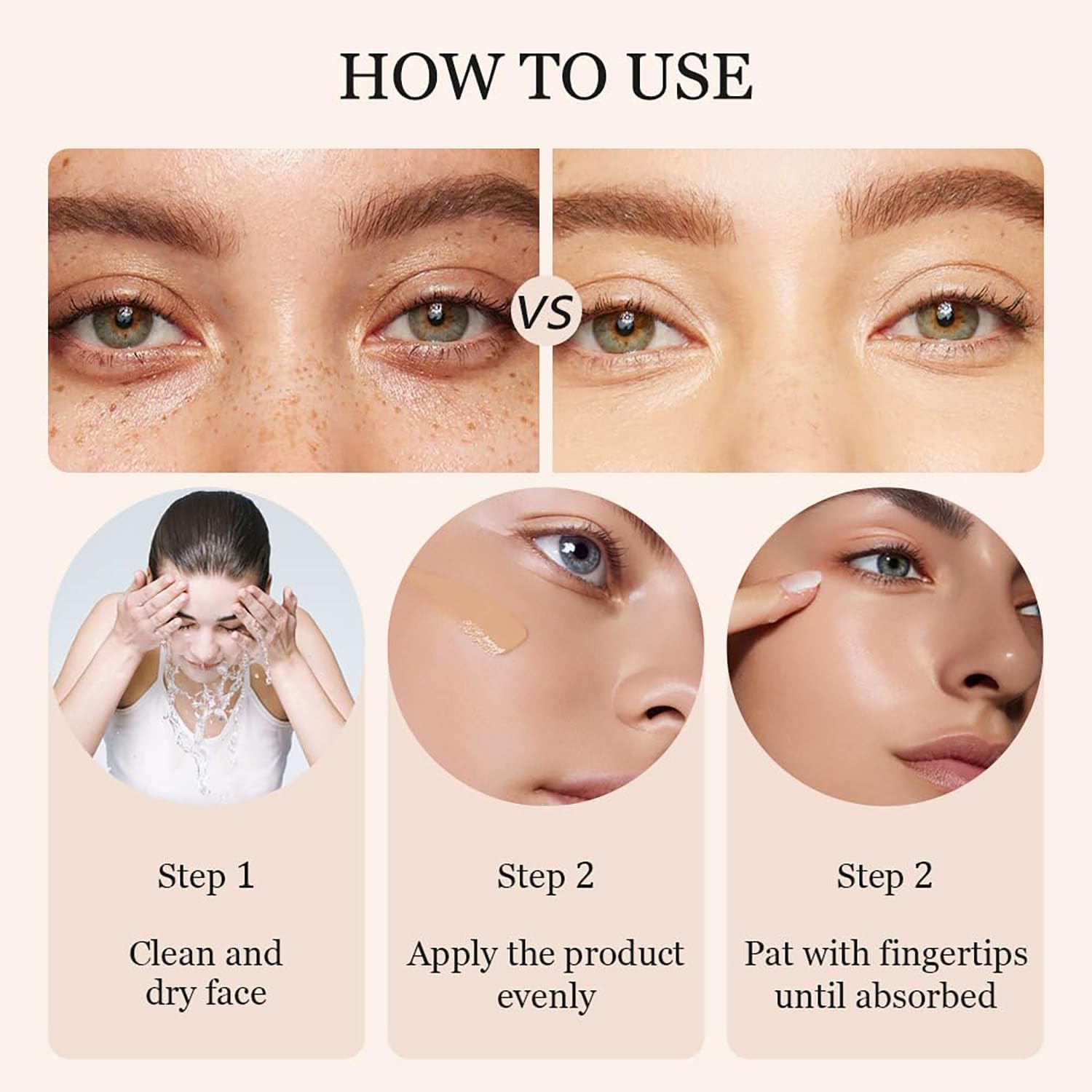 Correcteur Anti-Cernes Couvrance Naturelle pour Contour des Yeux