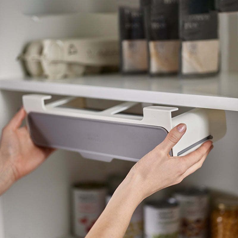 Étagère à épices adhésive sous placard – Organiseur cuisine sans perçage