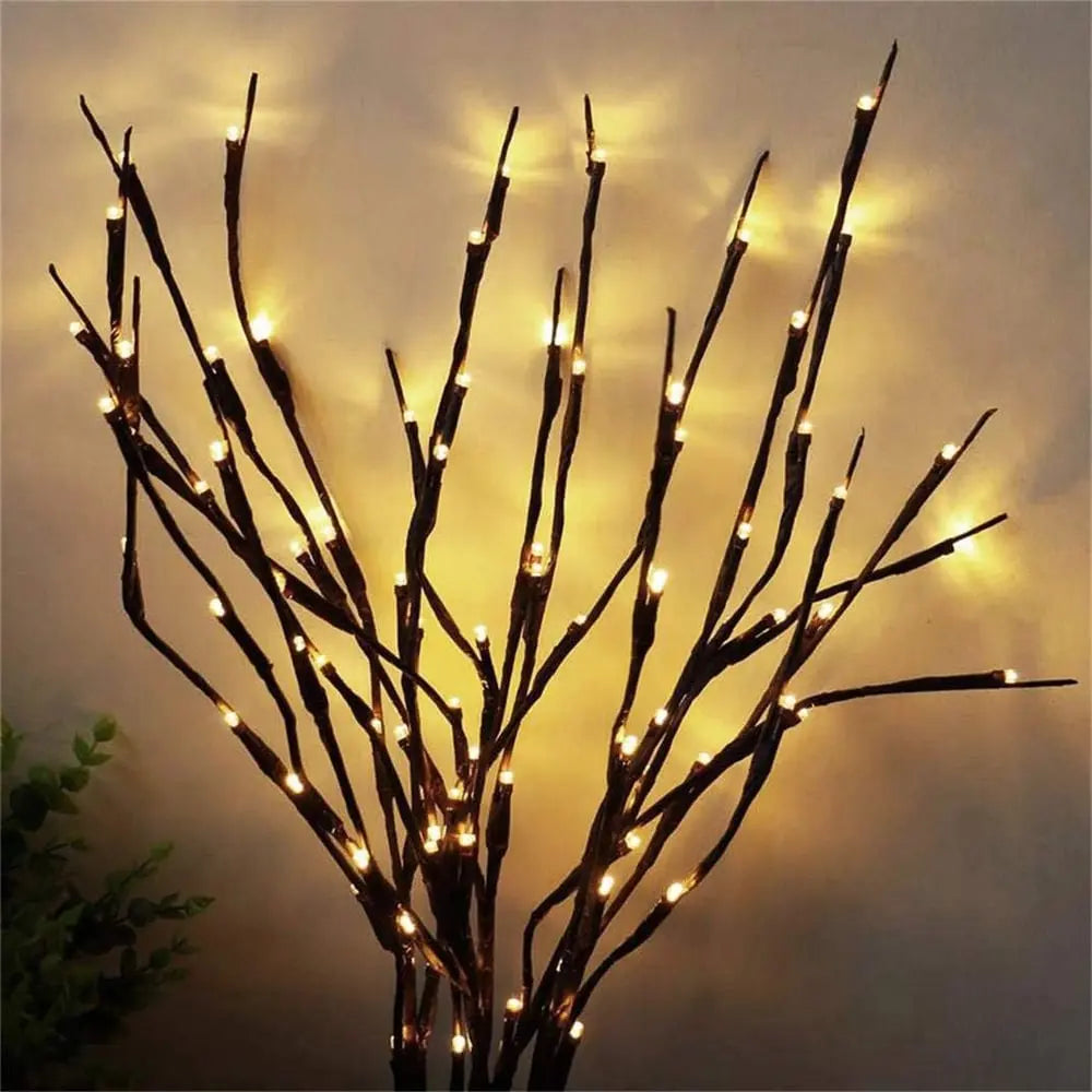 Branches LED Décoratives Flexibles pour Ambiance Cosy – Lot de 20