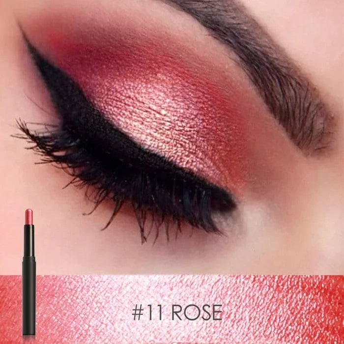 Crayon Fard à Paupières et Eye-liner 2-en-1 Résistant à l'Eau