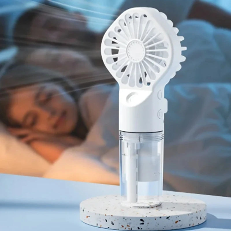 Mini Ventilateur Portable Brumisateur USB Rechargeable