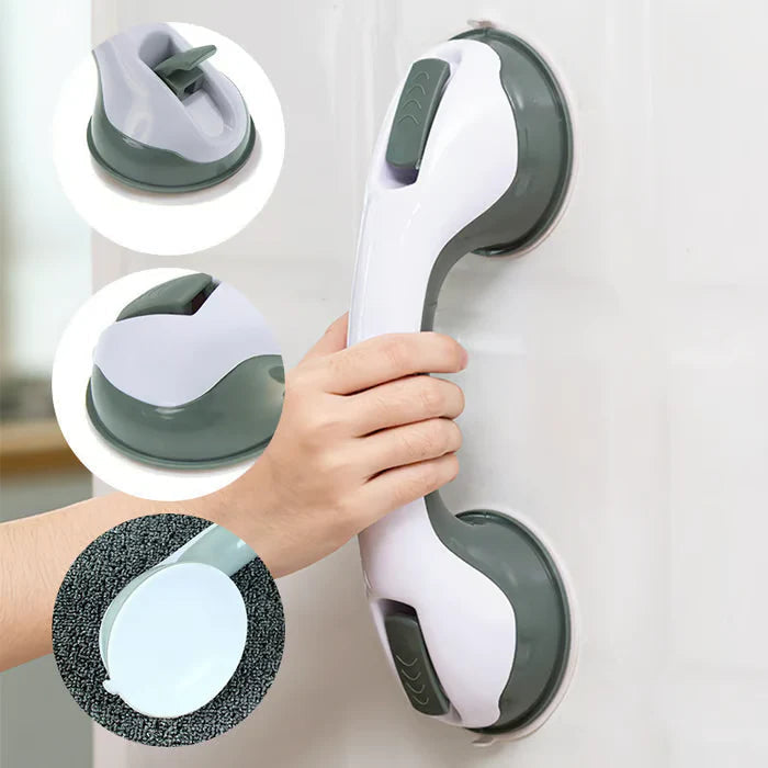Barre d'appui à ventouse pour salle de bain sans perçage