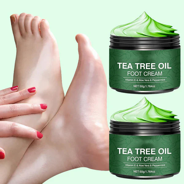 Crème Rafraîchissante pour les Pieds à la Menthe Poivrée et Aloe Vera