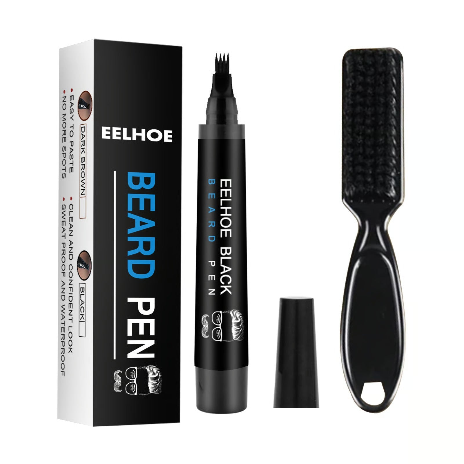 Stylo Crayon Barbe Précision – Remplissage et Contours Nets