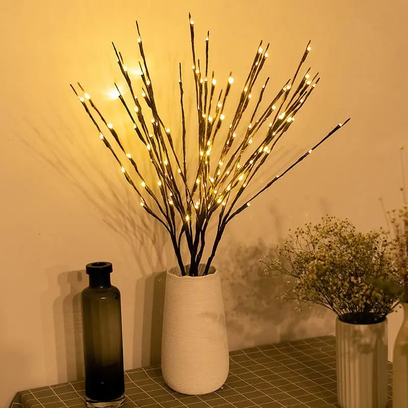 Branches LED Décoratives Flexibles pour Ambiance Cosy – Lot de 20