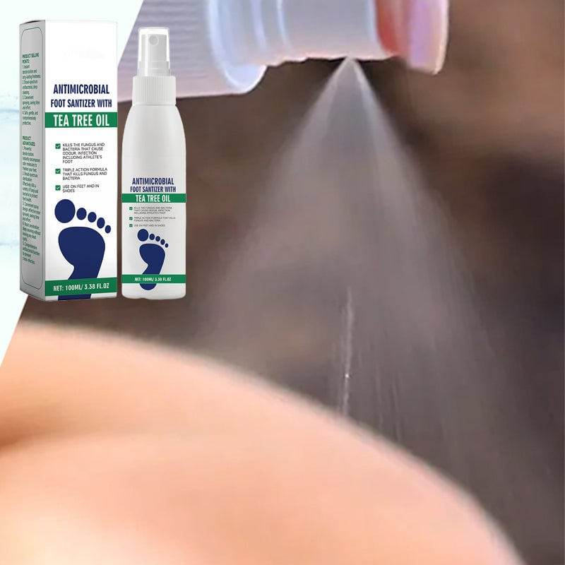 Spray Hydratant pour Pieds Secs & Antimicrobien – Soin Quotidien