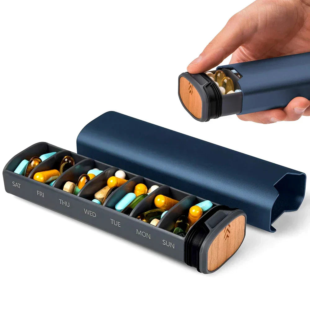 PillPort™ – Votre organiseur hebdomadaire intelligent pour une prise sûre et pratique [50 % de réduction]