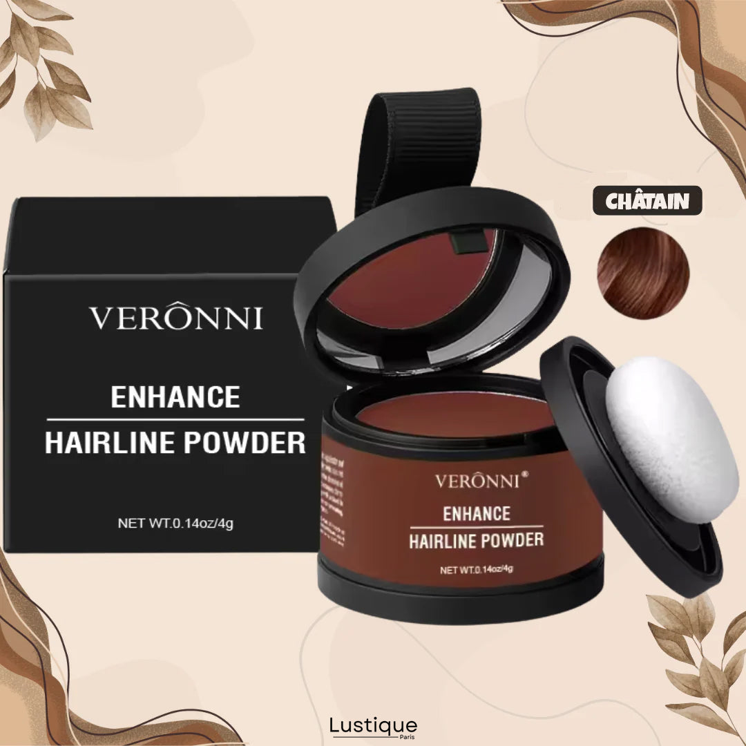 Poudre Compacte pour Racines et Sourcils – Couvrance Naturelle Longue Tenue