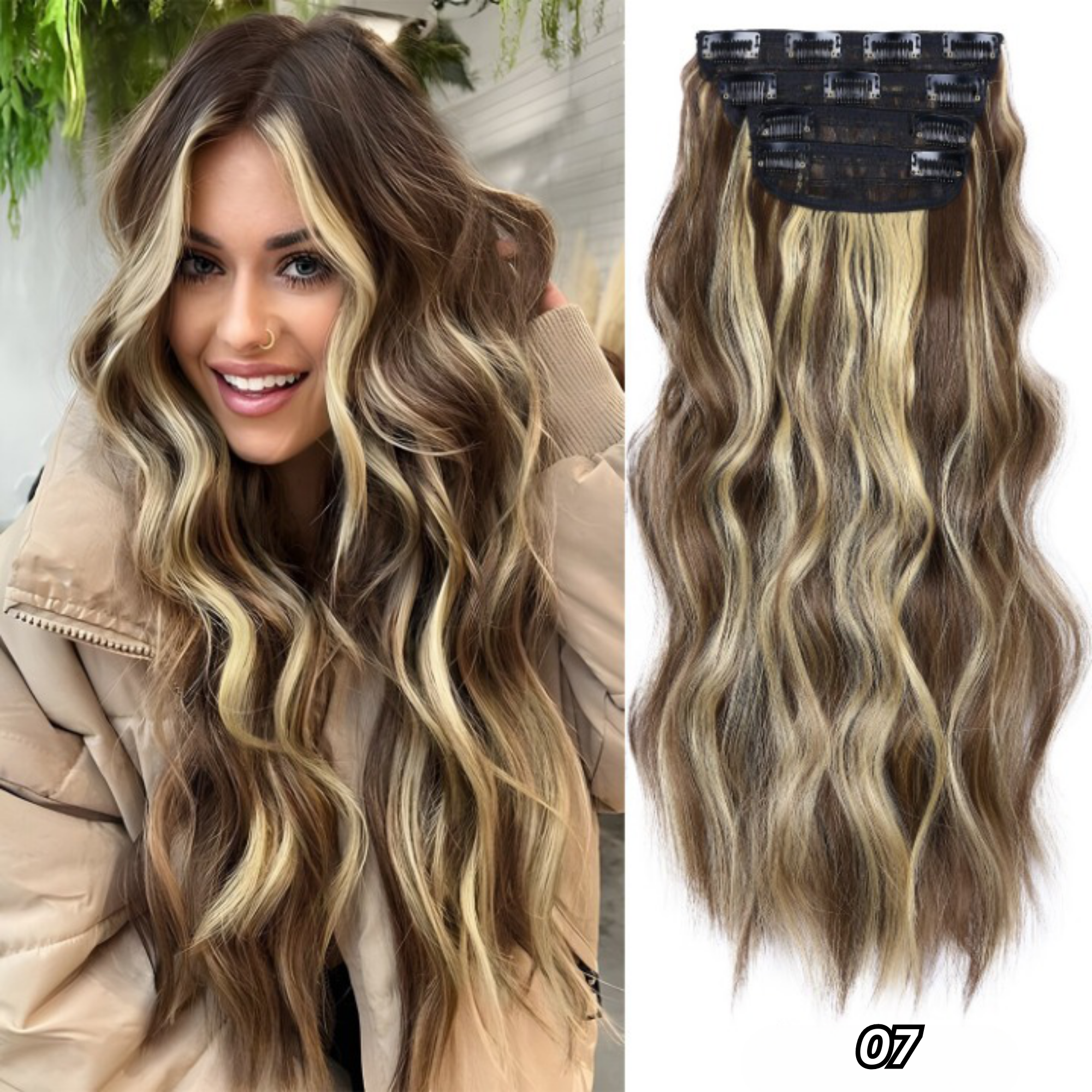 Extensions à Clip pour Cheveux – Volume et Longueur Naturels