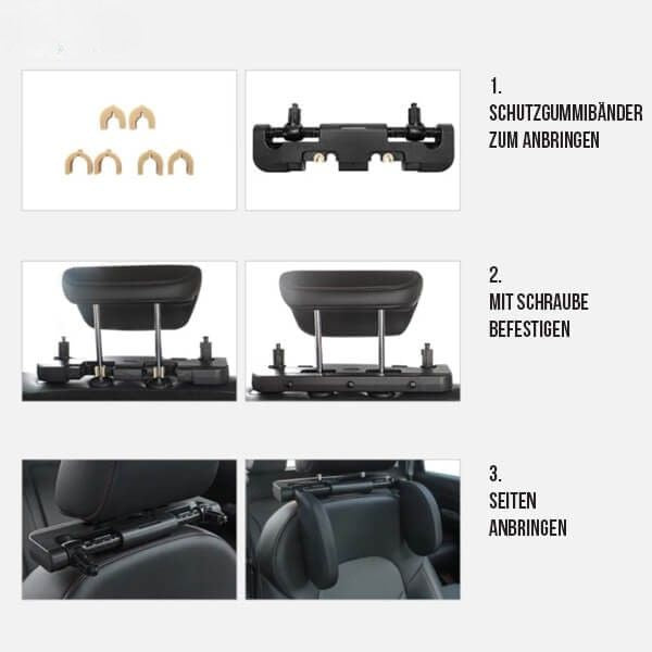NapGuard™ – Appui-tête de voiture ergonomique pour un voyage détendu [50 % de réduction]