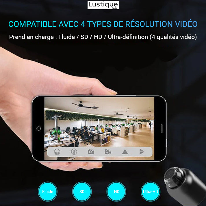 NanoVision™ – Mini caméra espion 4K HD 360° [50 % de réduction]