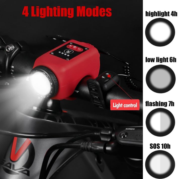 LuminoHorn™ – Sonnette de vélo avec lumière – forte, étanche et rechargeable par USB [50 % de réduction]