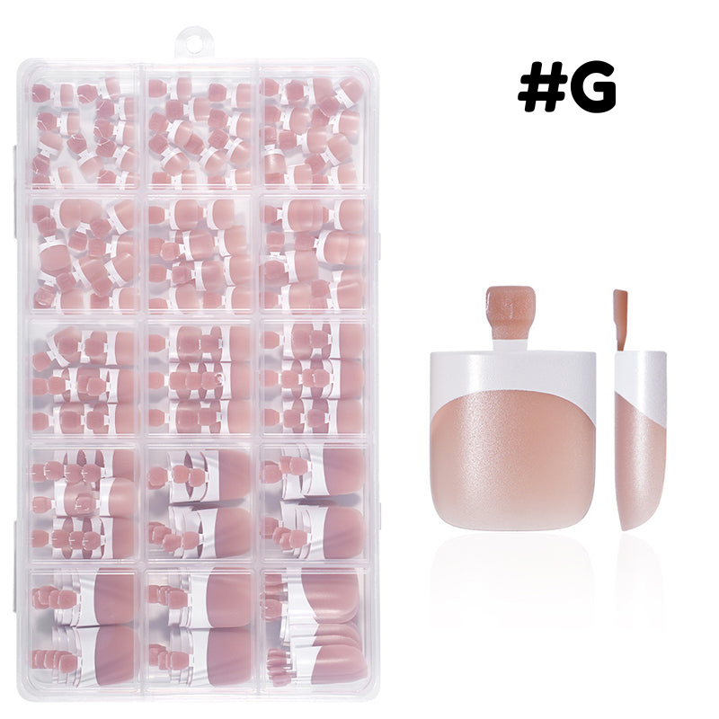Faux ongles d'orteils press-on réutilisables – Pédicure gel à domicile