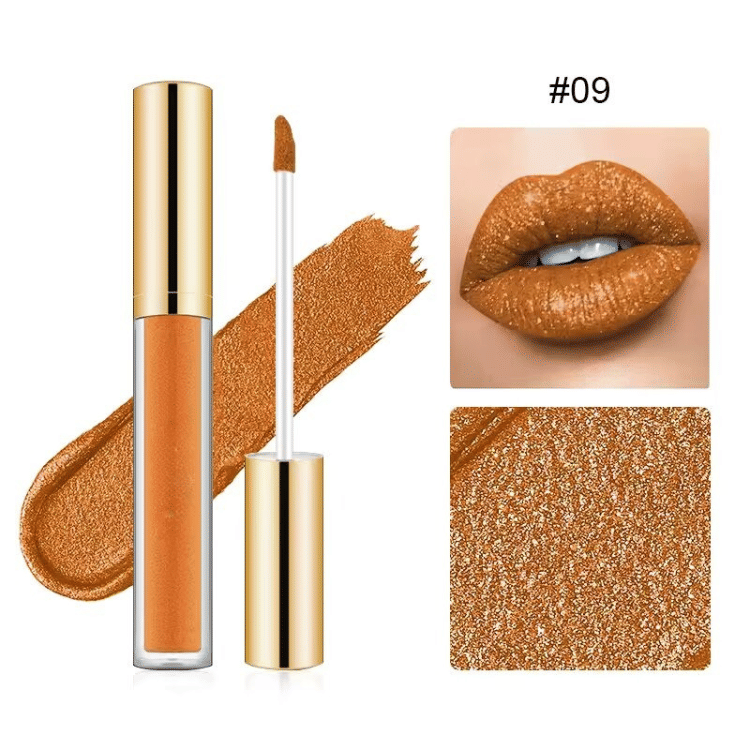 Rouge à Lèvres Liquide Longue Tenue 12h – Éclat Diamant Hydratant