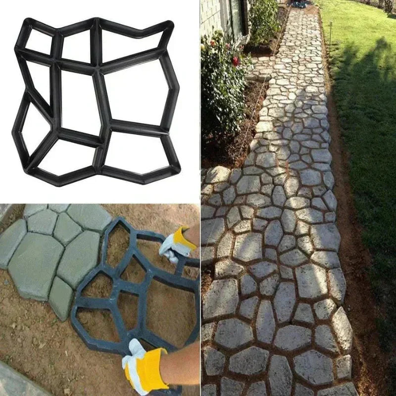 Moule à Béton Réutilisable pour Allée de Jardin et Terrasse
