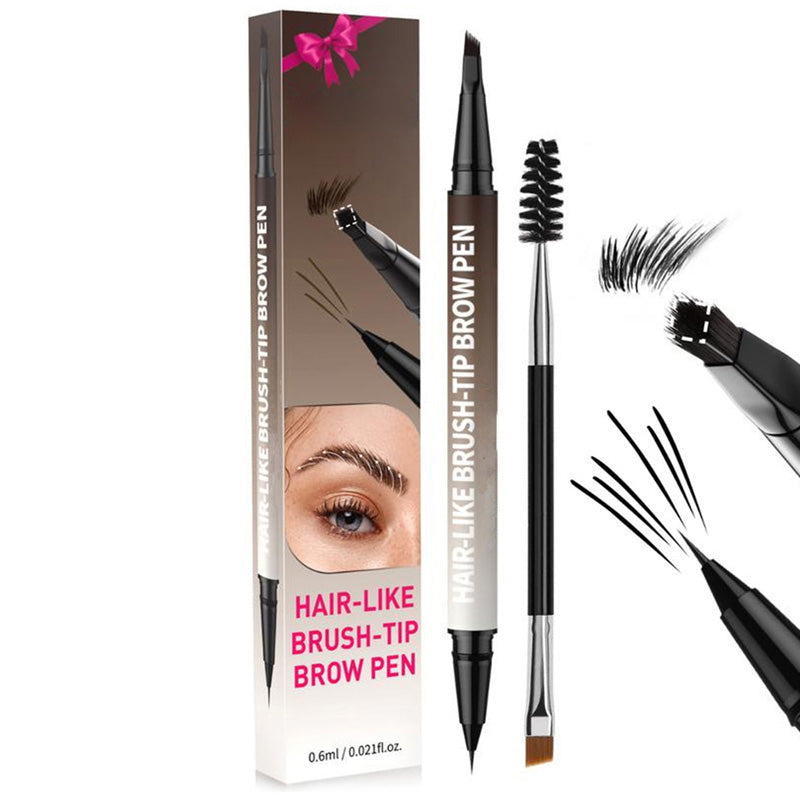 Crayon Sourcils et Eyeliner 2-en-1 Waterproof à Pointe Ultra-Fine