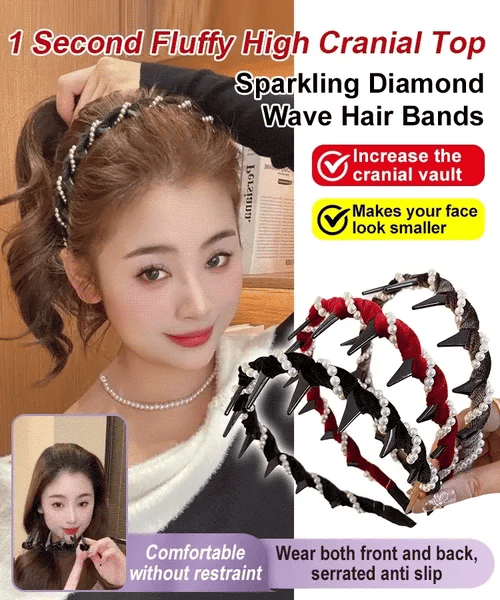Bandeau Cheveux Rétro avec Maintien Anti-Glisse et Volume Élégant