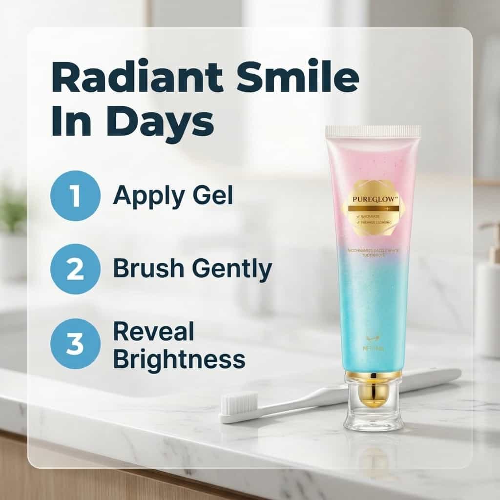 Kit Blanchiment Dentaire Sans Fluorure au Niacinamide pour Dents Sensibles