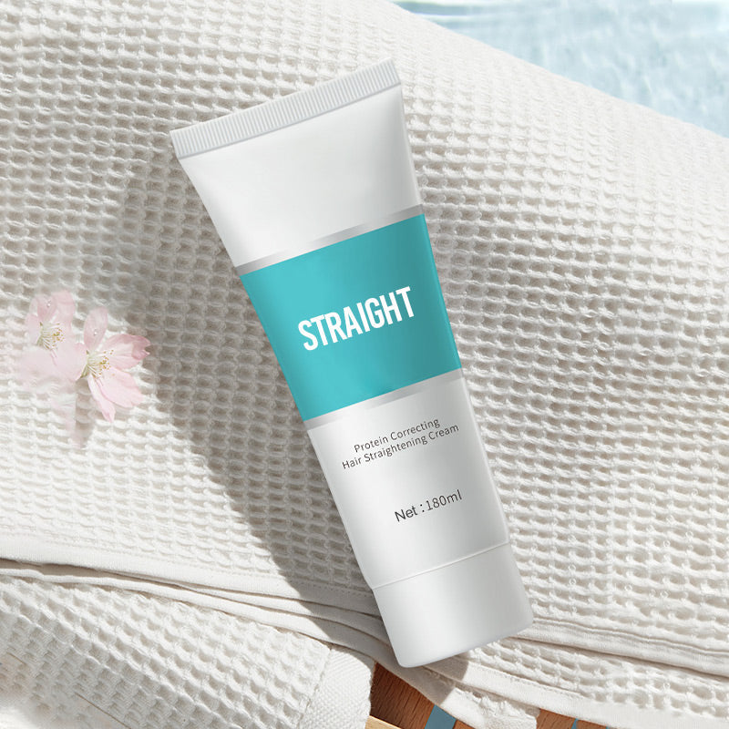 Crème Lissante Capillaire à la Kératine pour Cheveux Lisses et Brillants