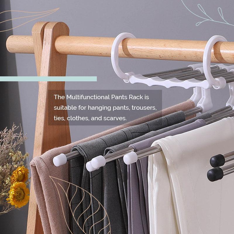 Cintre Organisateur Multi-Niveaux en Acier Inoxydable pour Armoire