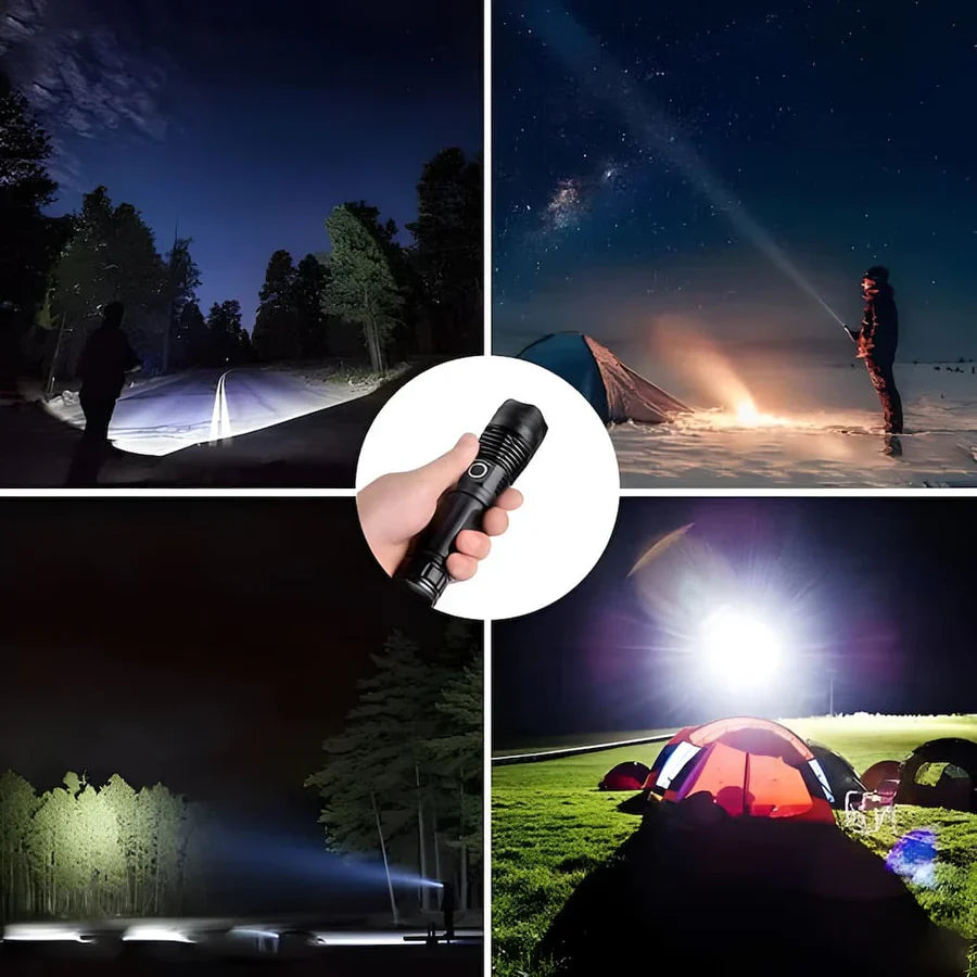 Lampe Torche Puissante 7000 Lumens – Étanche IPX5 pour Outdoor