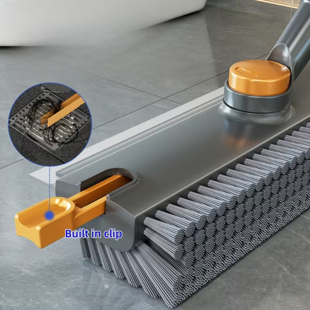 Brosse de Sol Rotative 360° avec Manche Ergonomique pour Carrelage et Joints