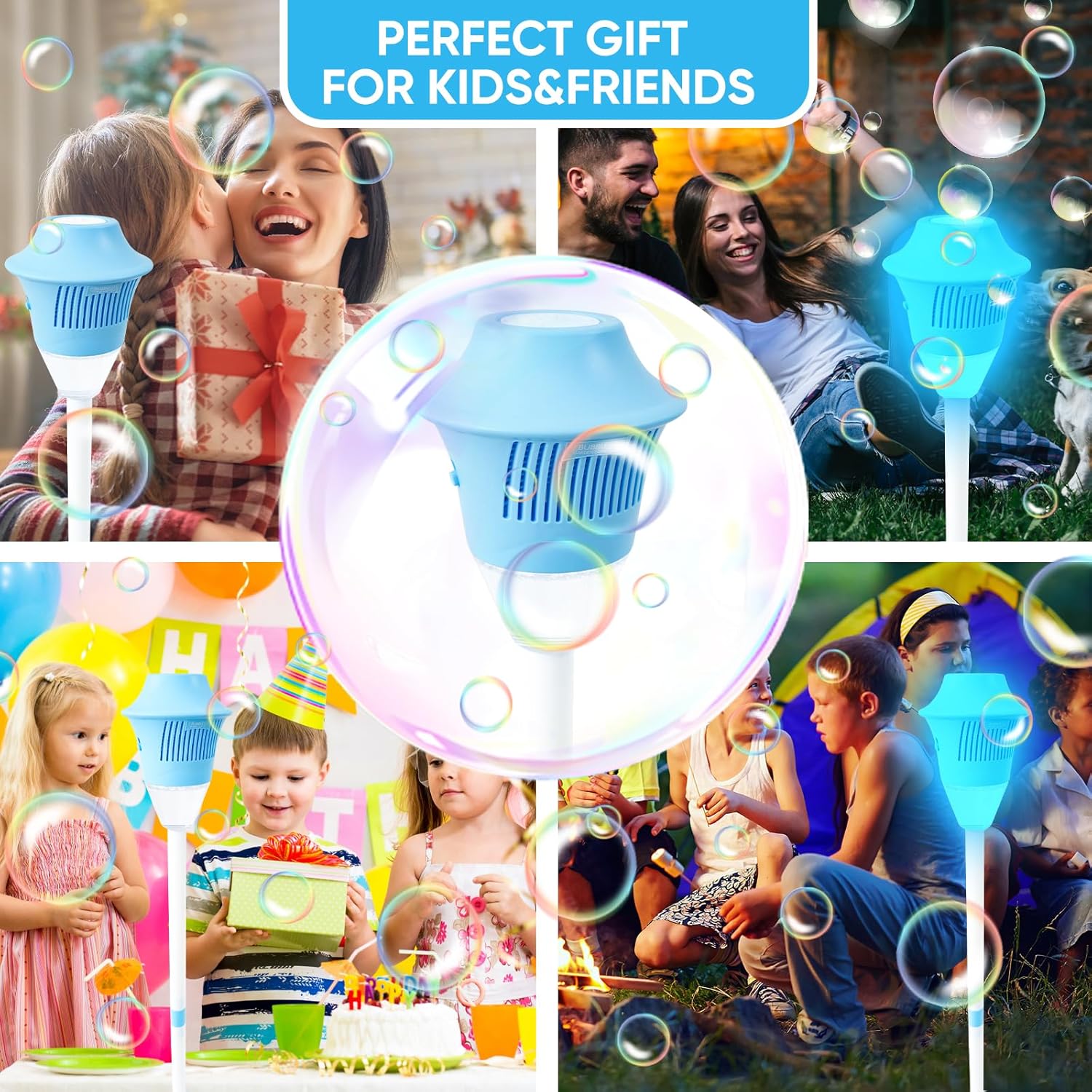 BubbleStorm™ – Machine à bulles portable pour le plaisir et la joie des enfants [50% de réduction]