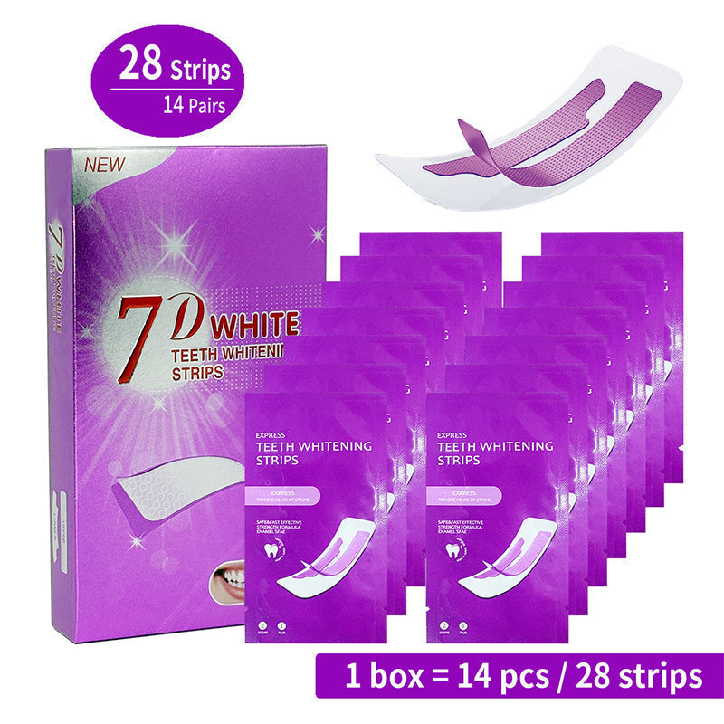 Bandes Blanchissantes Dentaires sans Peroxyde – Formule PAP 14 Bandes