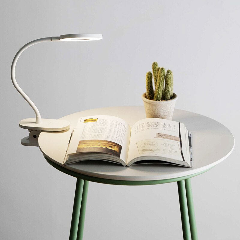 Lampe LED Annulaire à Pince pour Bureau – Lecture et Travail sans Fatigue