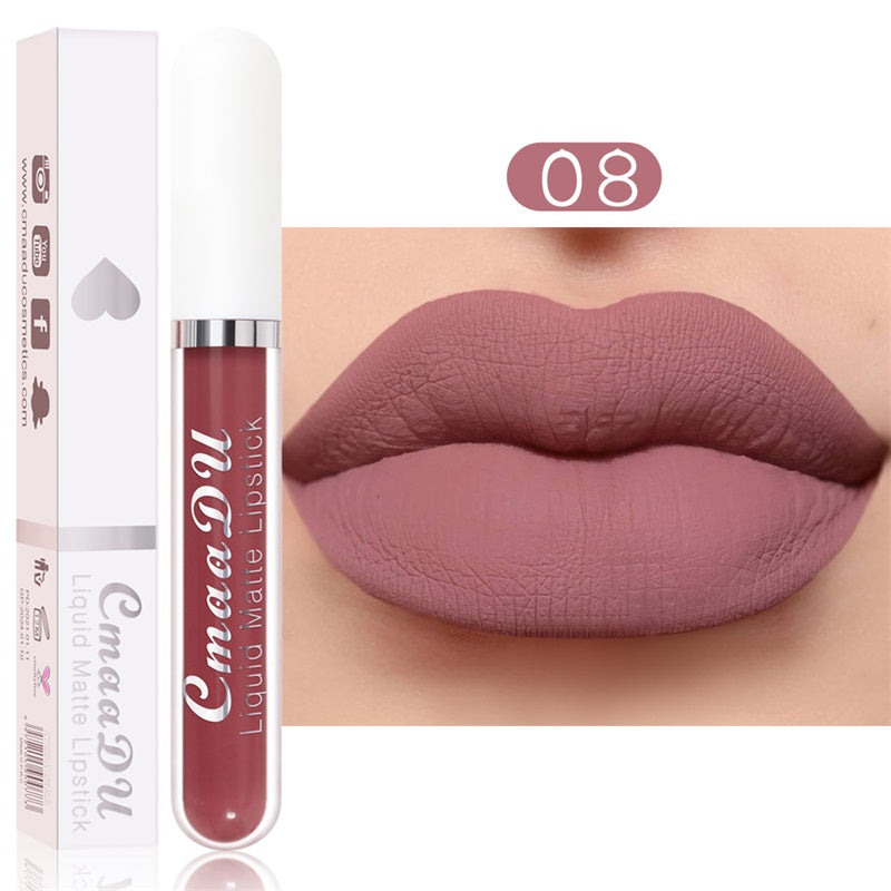 Rouge à Lèvres Mat Longue Tenue – Set de 18 Teintes Résistant à l'Eau
