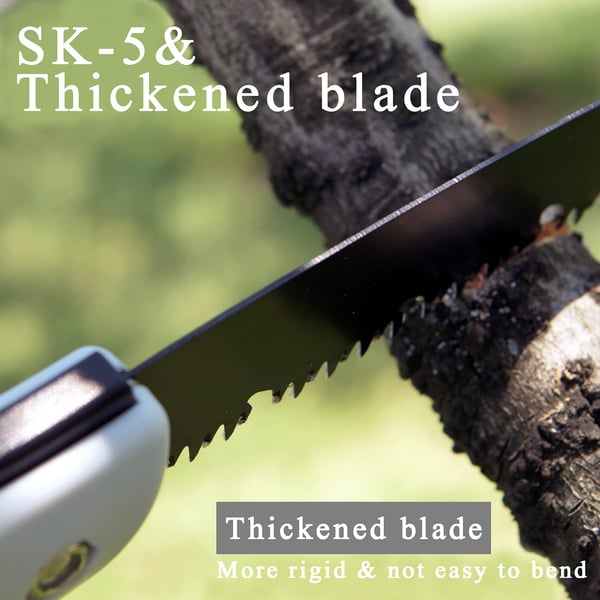 Scie pliante lame SK-5 pour jardinage, camping et projets DIY