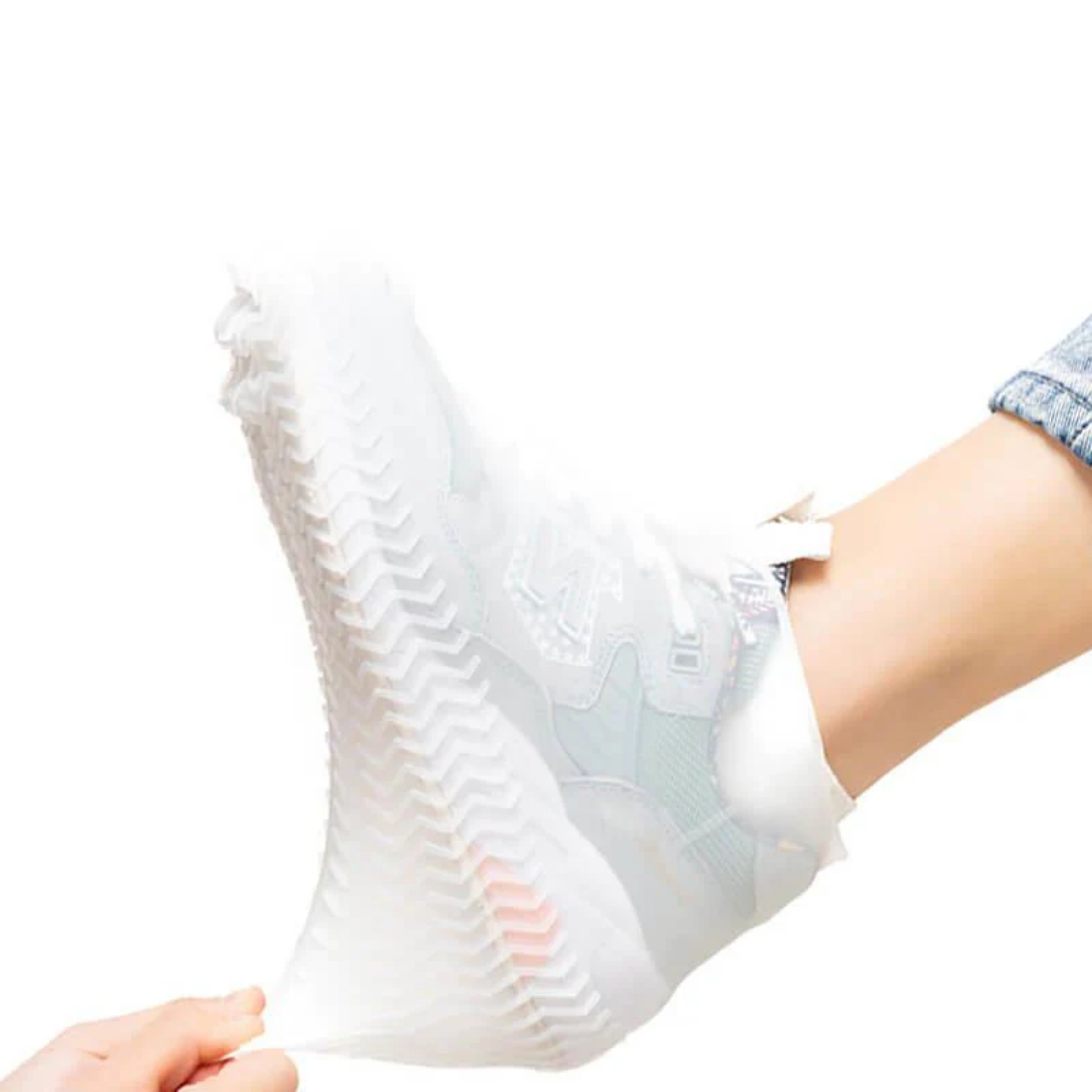 Couvre-chaussures imperméables en silicone antidérapants