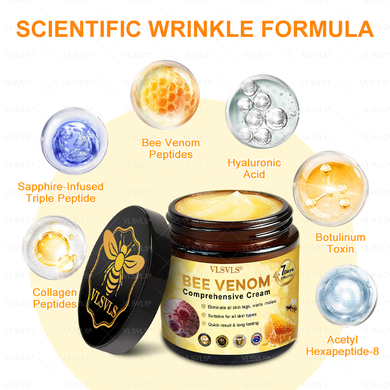 AgeGlow™ – Crème raffermissante anti-âge aux peptides de venin d’abeille [1 + 1 Gratuit]