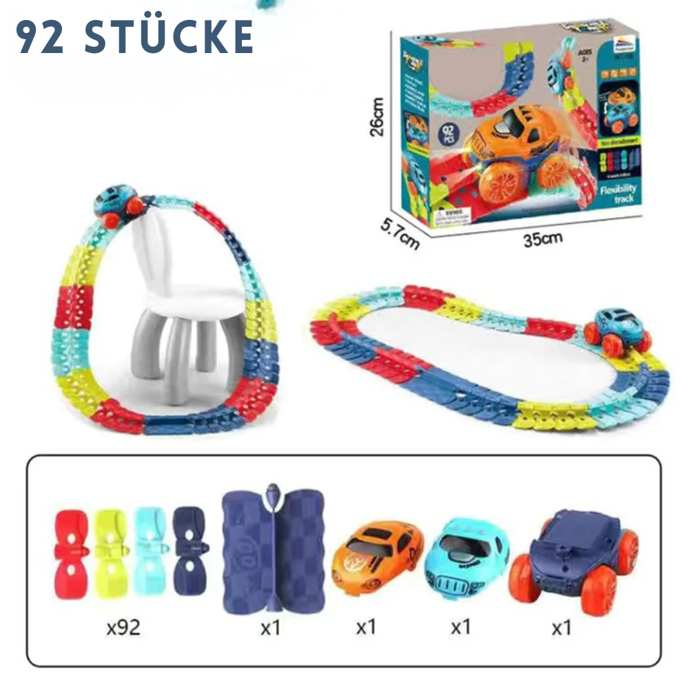 Piste de Course Flexible pour Enfants avec Voiture Autonome