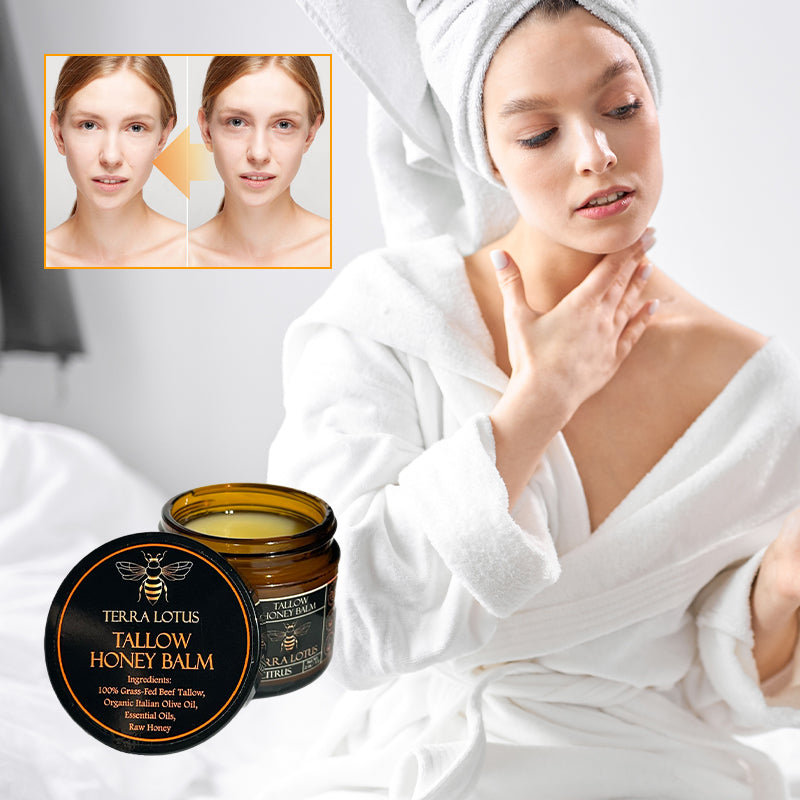 Crème Visage & Corps Naturelle au Suif de Bœuf, Cire d'Abeille & Miel