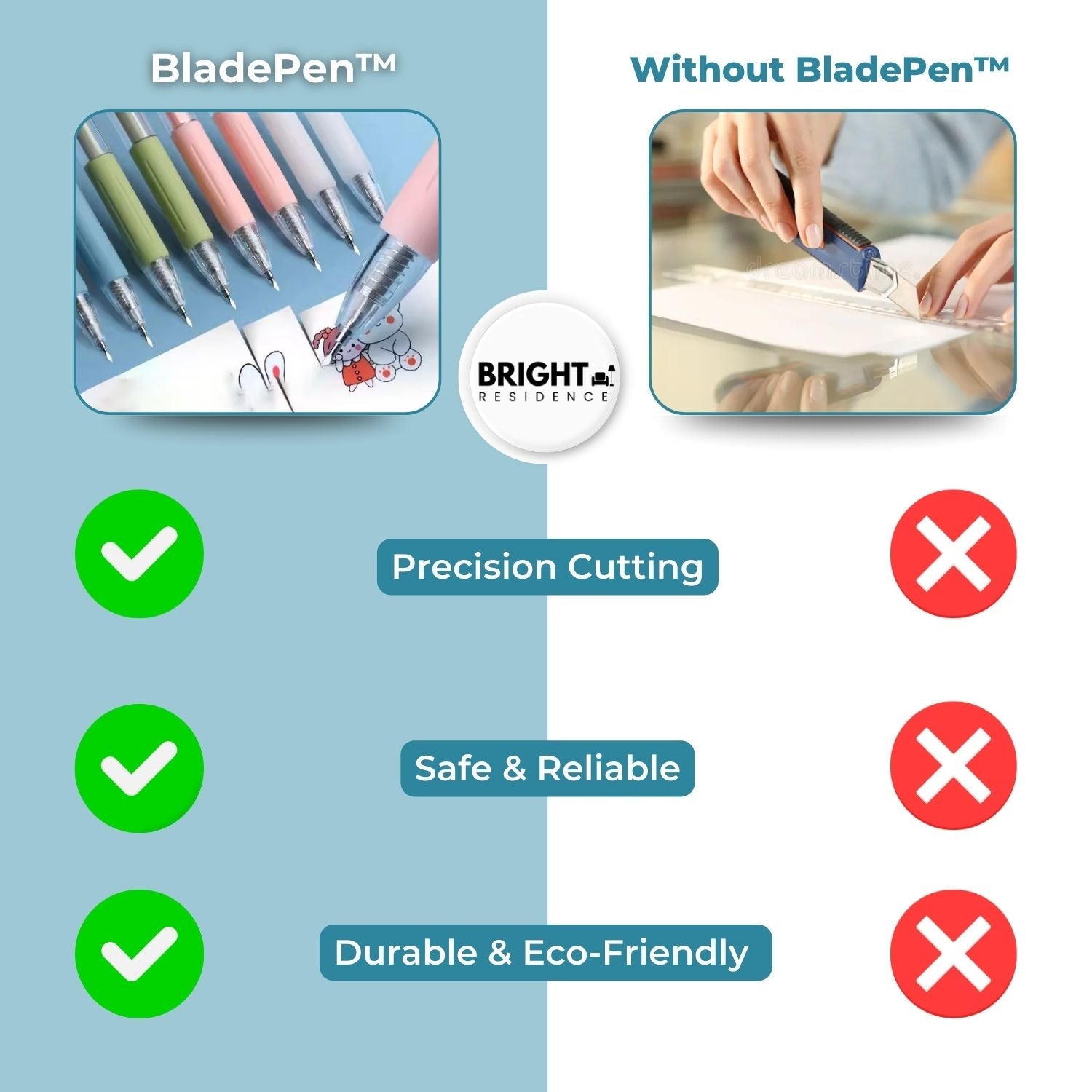 Stylo de Découpe de Précision à Lame Rotative 360° pour Scrapbooking et DIY