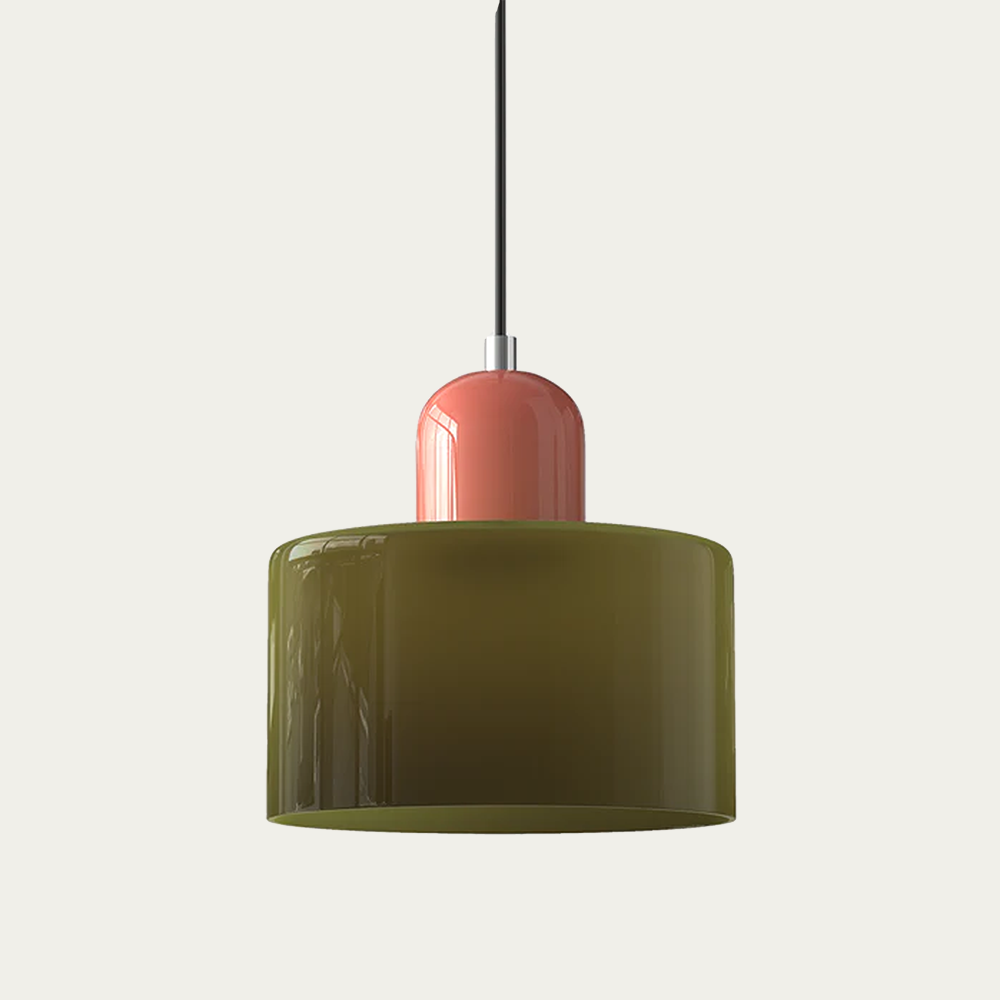 Petite suspension en verre – luminaire élégant pour intérieurs