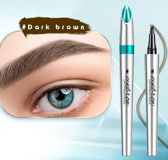 Crayon à sourcils waterproof effet microblading – Pointe fine longue tenue