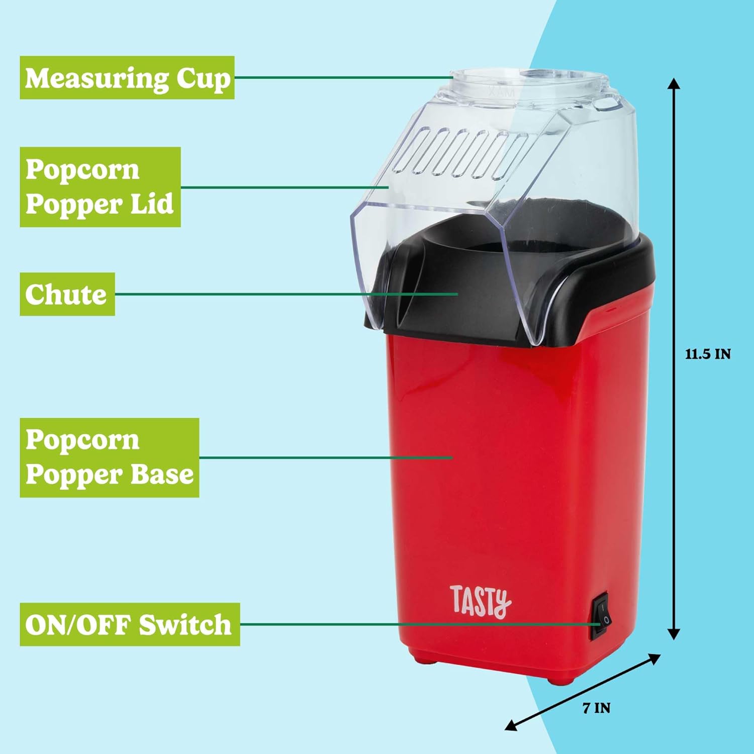 PopAir™ – Machine à popcorn à air chaud, saine et délicieuse en quelques minutes [50 % de réduction]