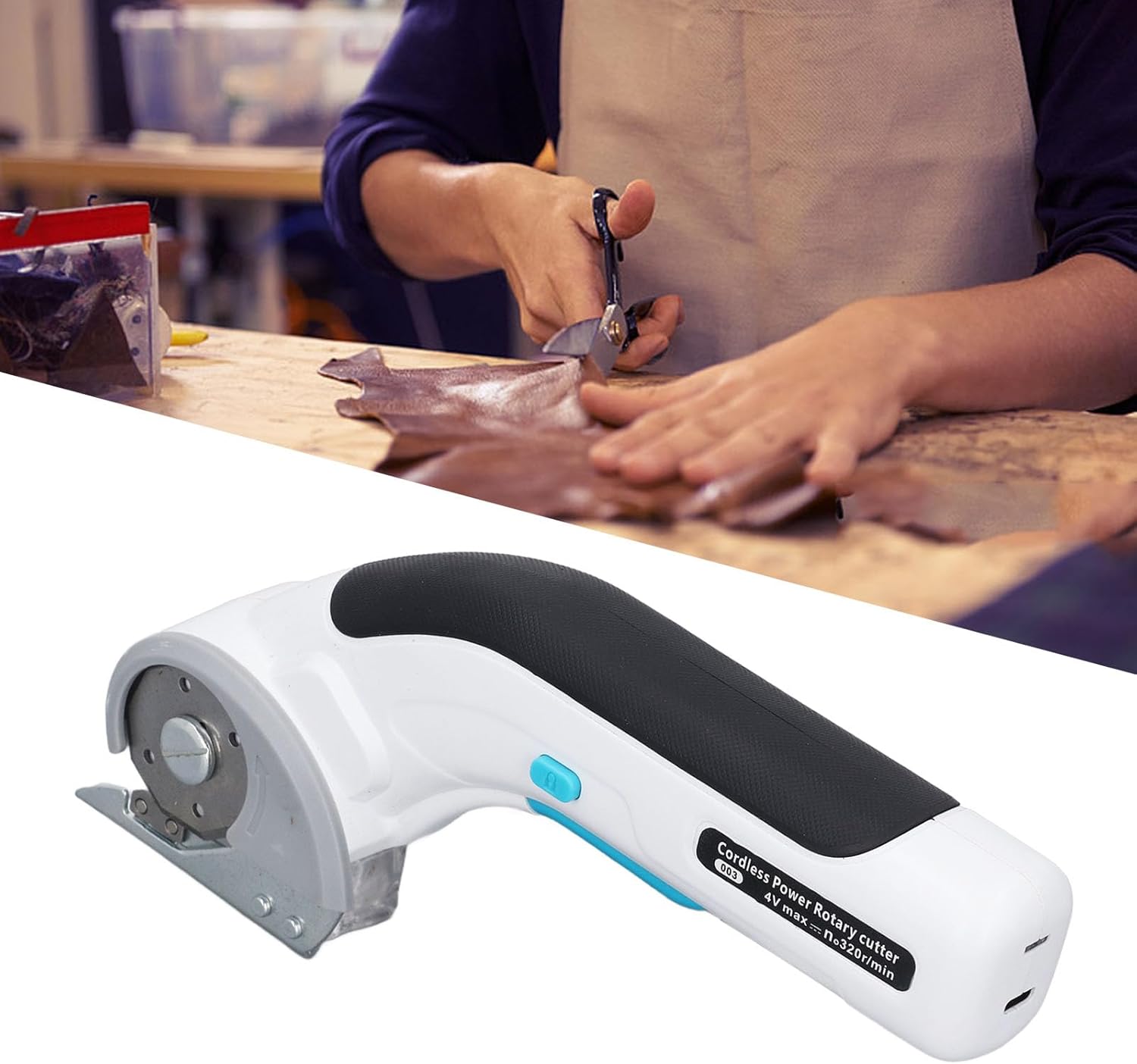 Ciseaux Électriques Sans Fil à Aiguisage Automatique pour Bricolage