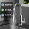 Robinet de cuisine avec eau chaude instantanée et affichage LED de la température