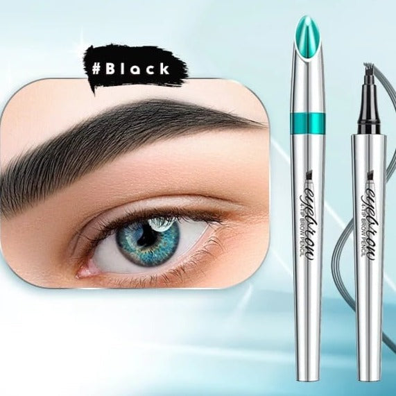 Crayon à sourcils waterproof effet microblading – Pointe fine longue tenue